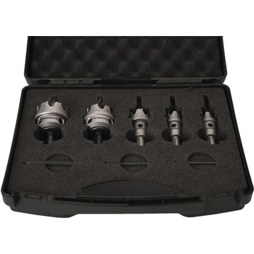 Lyukfűrész készlet 8 részes 16 - 40 mm vágási mélység 4 mm keményfém hegyű