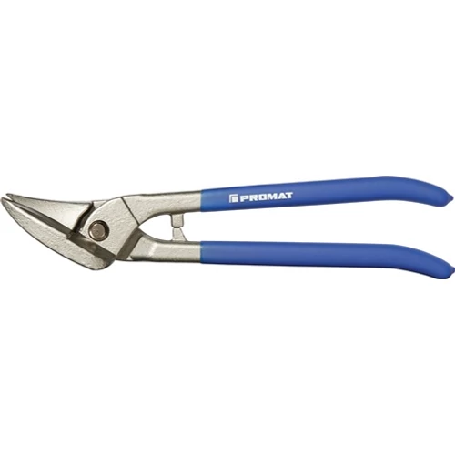 Lemezvágó olló hossz 260 mm bal acél max 0,8 mm rozsdamentes acél max 0,45 mm