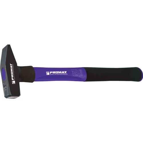 Gépész kalapács 1000 g Nyélhossz 360 mm 3 komponensű markolat acél védőhüvellyel