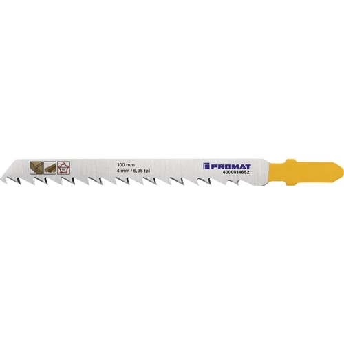 Szúrófűrészlap Teljes hossz 100 mm Fogosztás 4 mm Vastagság 1,45 mm HCS 5 db