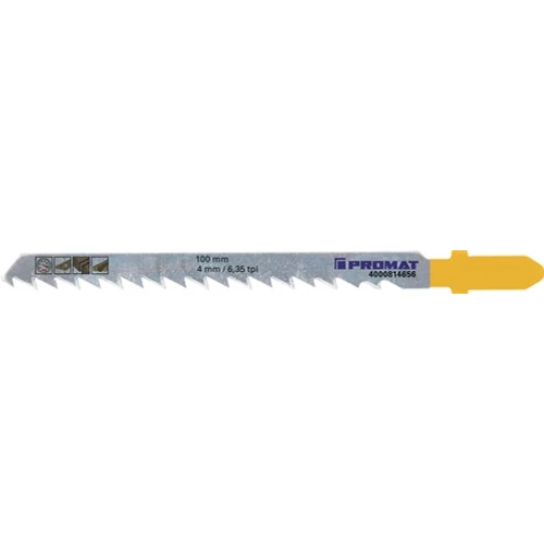 Szúrófűrészlap teljes hossz 100 mm Fogosztás 4 mm HCS 5 db