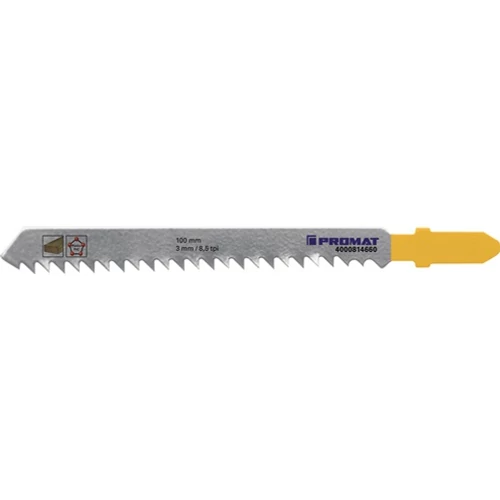 Szúrófűrészlap teljes hossz 100 mm Fogosztás 3 mm HCS 5 db