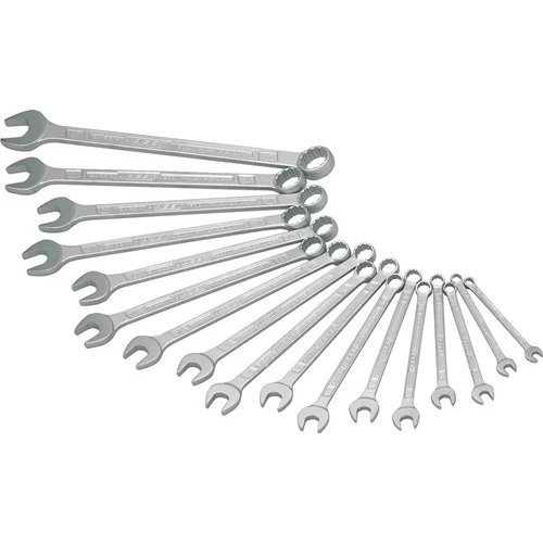 Kombinált kulcs készlet 600N, 30 db, kulcsméret min.5,5-41 mm, speciális acél