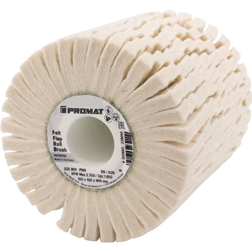 Filc szatináló henger D5 H40 közepes fehér 100xSz100mm 19 mm