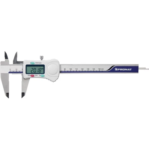 Digitális tolómérő DIN 862 150 mm digitális, négyszögletes reteszelő csavarral