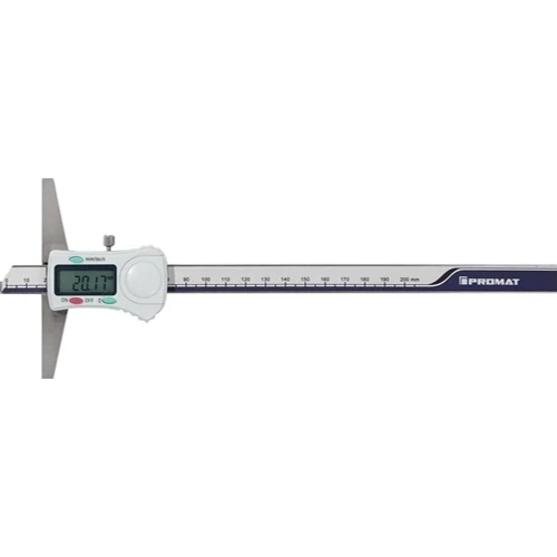 Mélységmérő DIN 862 200 mm-es digitális egyenes mérőléc