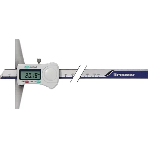 Mélységmérő DIN 862 300 mm-es digitális egyenes mérőléc