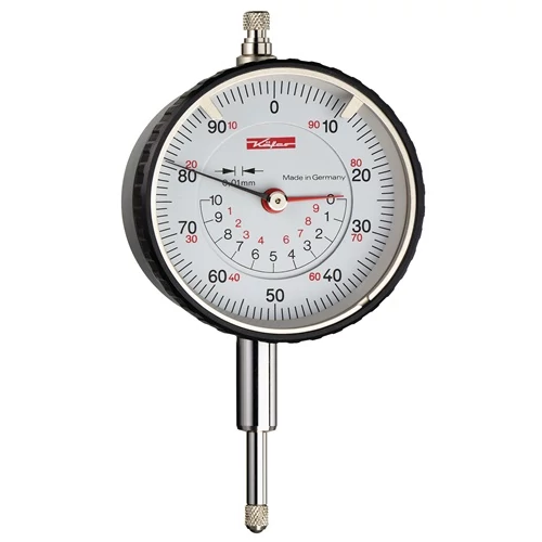 Mérőóra M2 TK 10 mm-es leolvasás 0,01 mm-es koncentrikus kijelző gyári kalibrációval KäFER