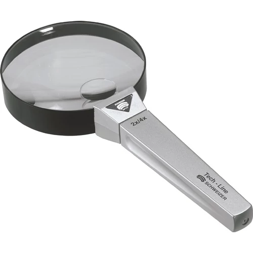 Kézi nagyító Tech-Line Nagyítás 2x/4x lencseátmérő. 90/20 mm SWISS