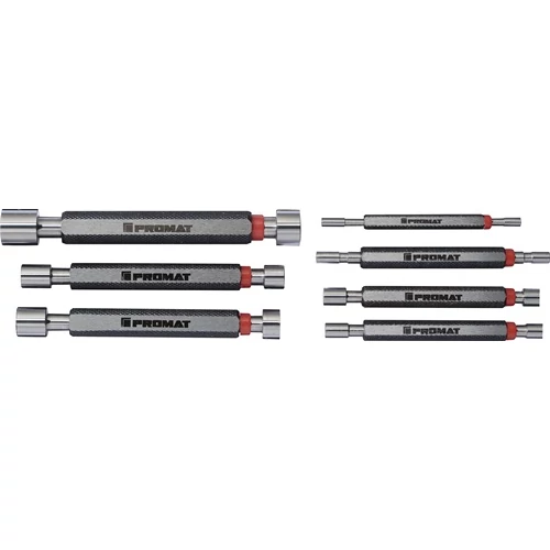 H7 mérő készlet 1 darab 3, 4, 5, 6, 8, 10, 12 mm-es-al, menet- és záróprofillal