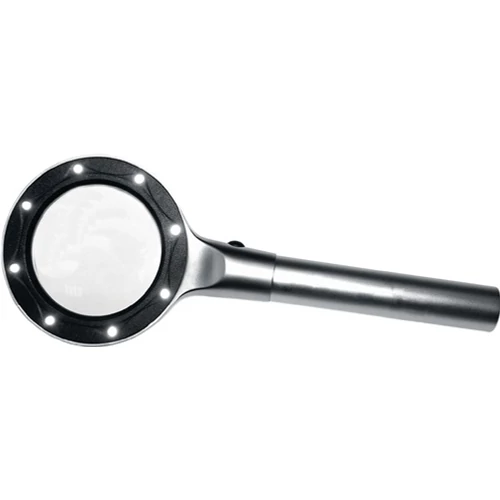 Olvasónagyító 2,5x-es D objektívvel. 70 mm 8 LED-del
