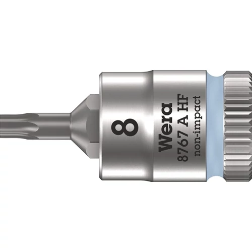 Dugókulcs betét 8767 A HF TORX® 1/4 hüvelykes T8 hosszúság 28 mm WERA