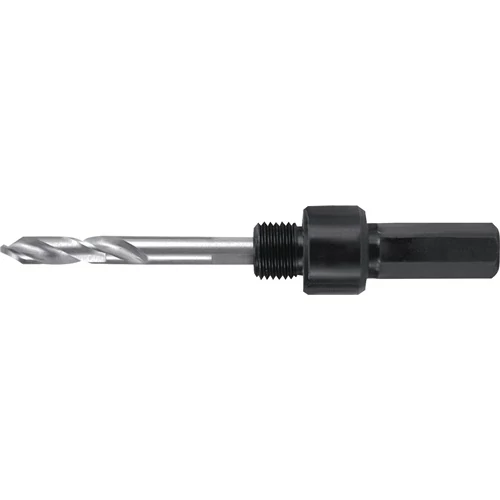 9,5 mm-es hatszögletű tartó vezetőfúróval Bi-Metal lyukfűrészhez HSS D. 14-30 mm