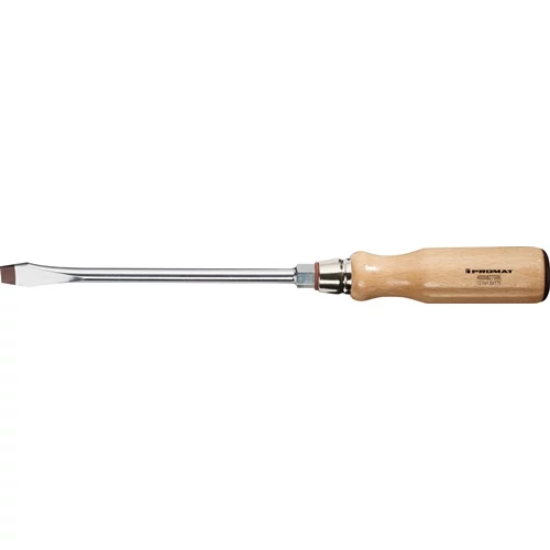 Csavarhúzó 10 mm hossza 175 mm Fa markolat Kerek hatszögletű rögzítéssel