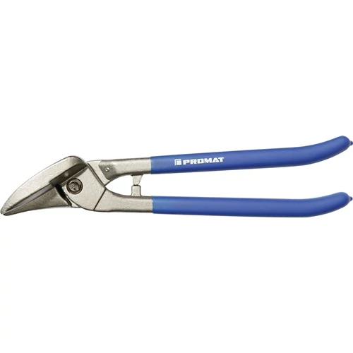 Lemezvágó olló hossz 260 mm jobb acél max 0,8 mm rozsdamentes acél max 0,45 mm
