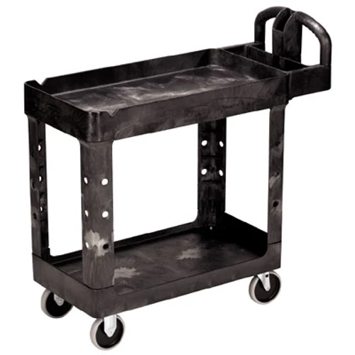 Többcélú-kocsi nehéz teher részére, 2-szintes, Terhelhetőség: 226 kg, Sz x Mé x M: 450x990x850 mm