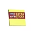Öntapadó jegyzettömb, 76x76 mm, 90 lap, STICK N &quot;Extra Sticky&quot;, neon sárga