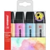 Szövegkiemelő készlet, 2-5 mm, STABILO &quot;BOSS original Pastel&quot;, 4 különböző szín